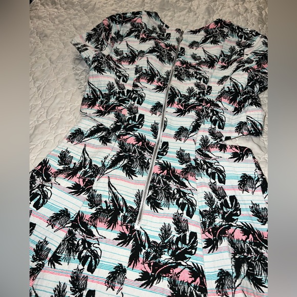 Topshop Tropical Print Cutout Dress - Picture 5 of 5
